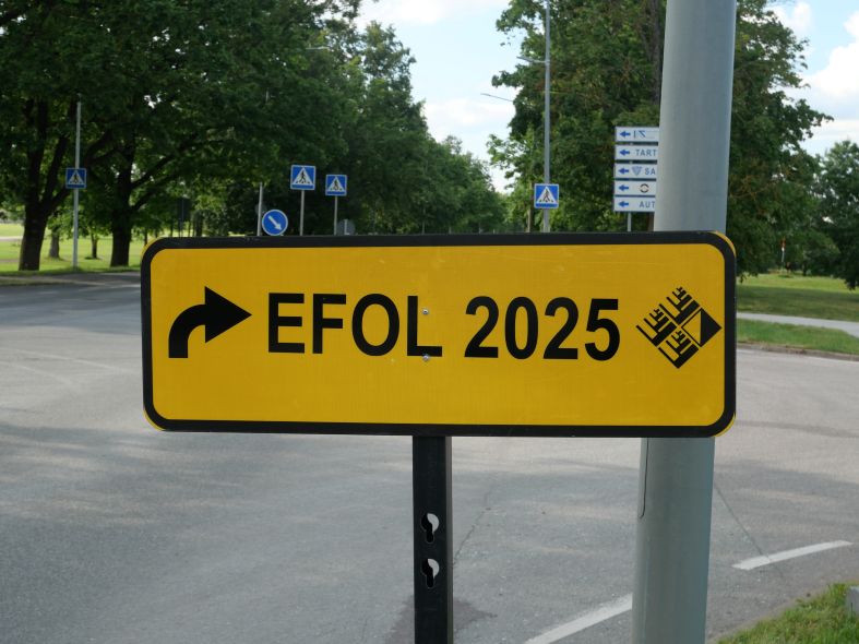 traffic sign of EFOL 2025